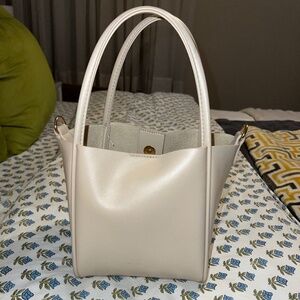Anthropologie Mini Hollace Tote in Cream